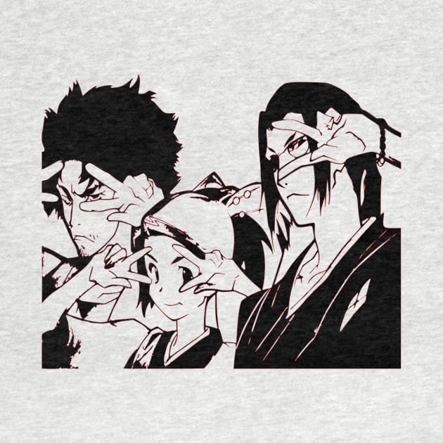 Samurai Champloo Mugen Jin and Fuu by OtakuPapercraft